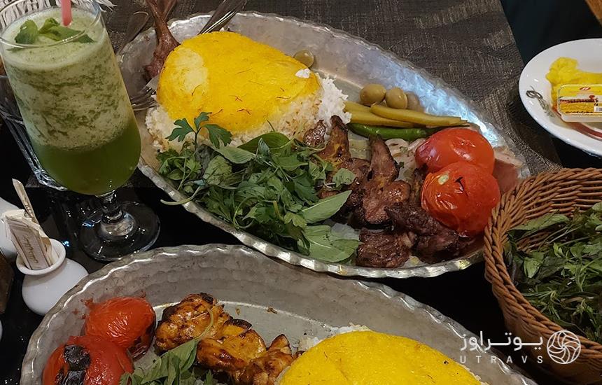 غذاهای رستوران هفت خوان شیراز 